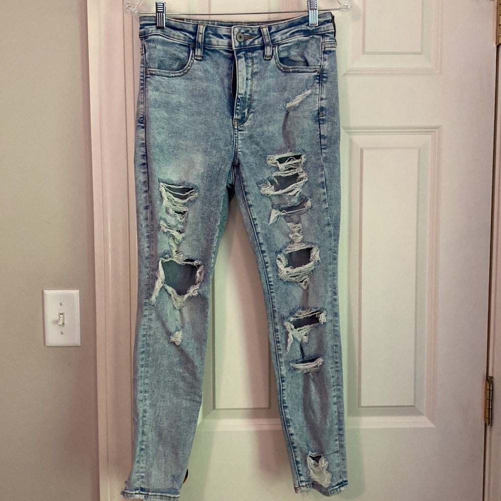 American Eagle, size 6, super high rise jeggings